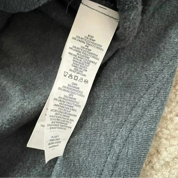 PrAna Cozy Up Poncho Kangaroo Pocket Heather Blue SZ Small Oversized W23190896 - Picture 11 of 16